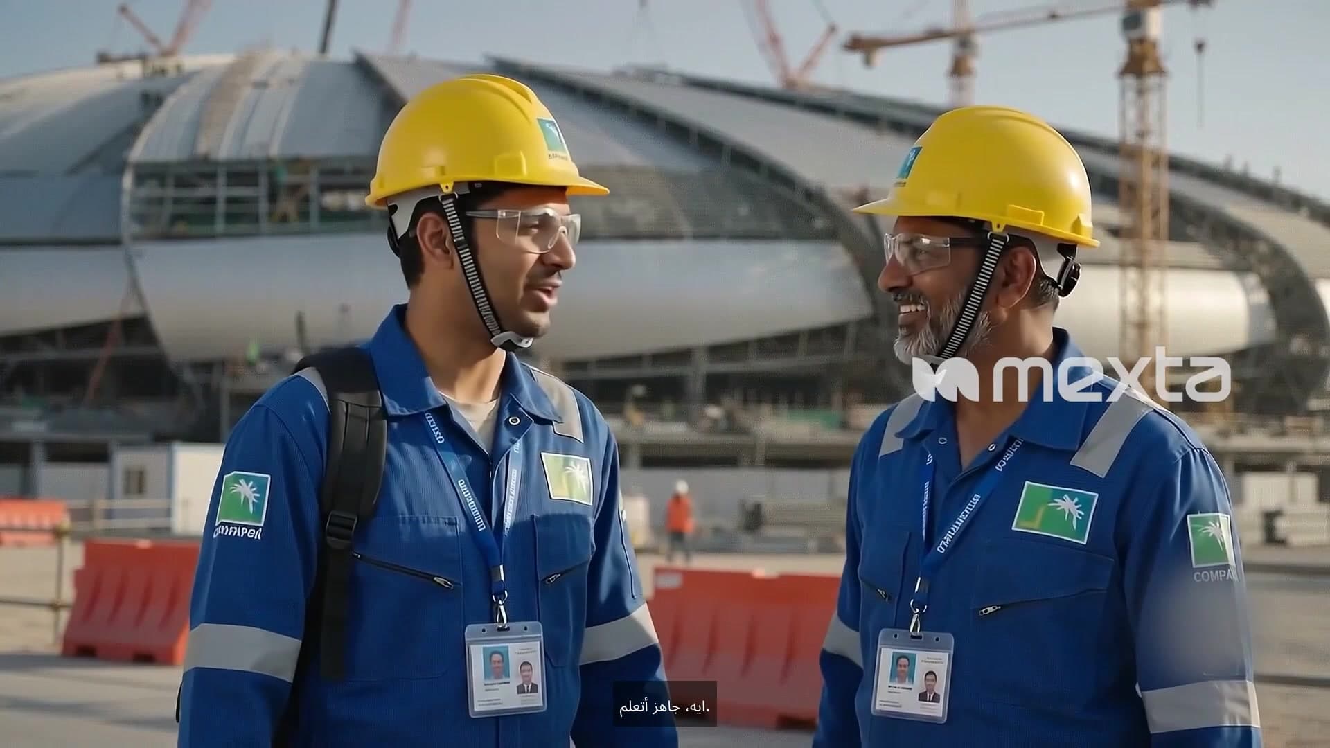 Worksite reference from the localized training video